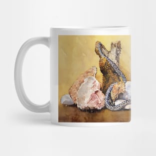 Still Life With Snake. Bodegon Con Culebra. Mug